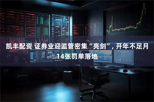 凯丰配资 证券业迎监管密集“亮剑”, 开年不足月14张罚单落地